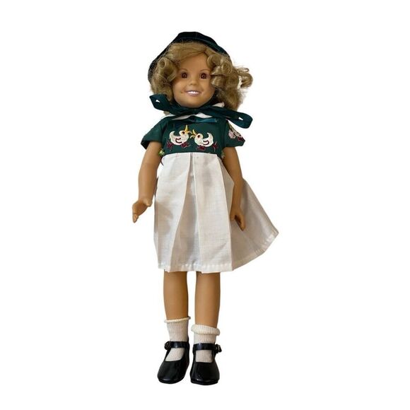 Danbury Mint Shirley Temple16" Doll Curly Top Dress and stand - Picture 1 of 4